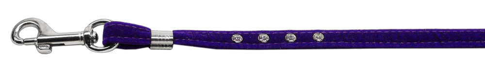 Velvet Step-in Harness Purple Vl 3-8 Match-jwl Leash Silver Hrdw