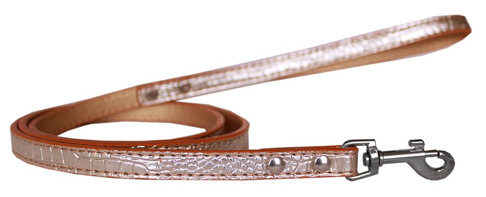 Plain Croc Leash Copper 1-2'' Wide X 6' Long