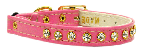 Crystal Cat Safety W- Band Collar Pink 10