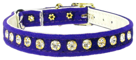 Velvet Cat Safety W-band Collar Purple 10