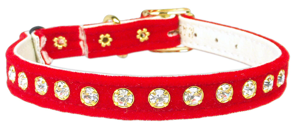 Velvet Cat Safety W-band Collar Red 10