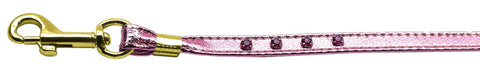 Metallic Leash Pink Mtl 3-8 With Jewels