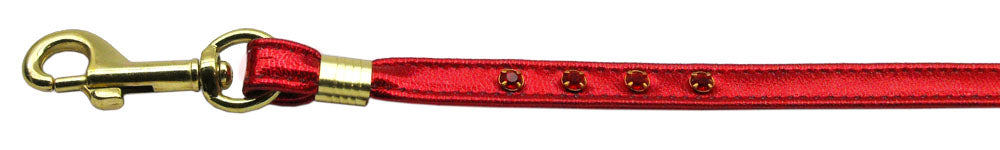 Metallic Leash Red Mtl 3-8 With Jewels