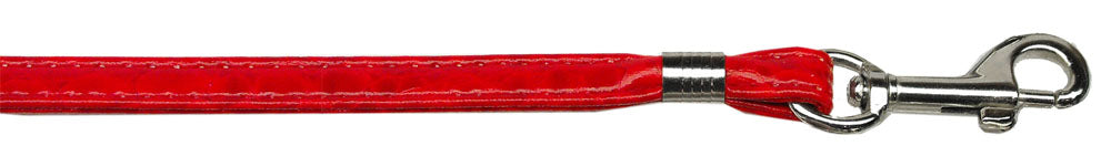 Faux Snake Skin 3-8" Plain Leash  Red 3-8'' Plain Leash