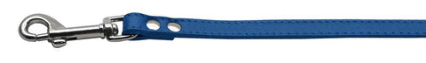 Fashionable Leather Leash Blue 1-2'' Wide