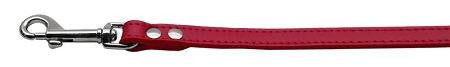 Fashionable Leather Leash Red 3-4'' Wide