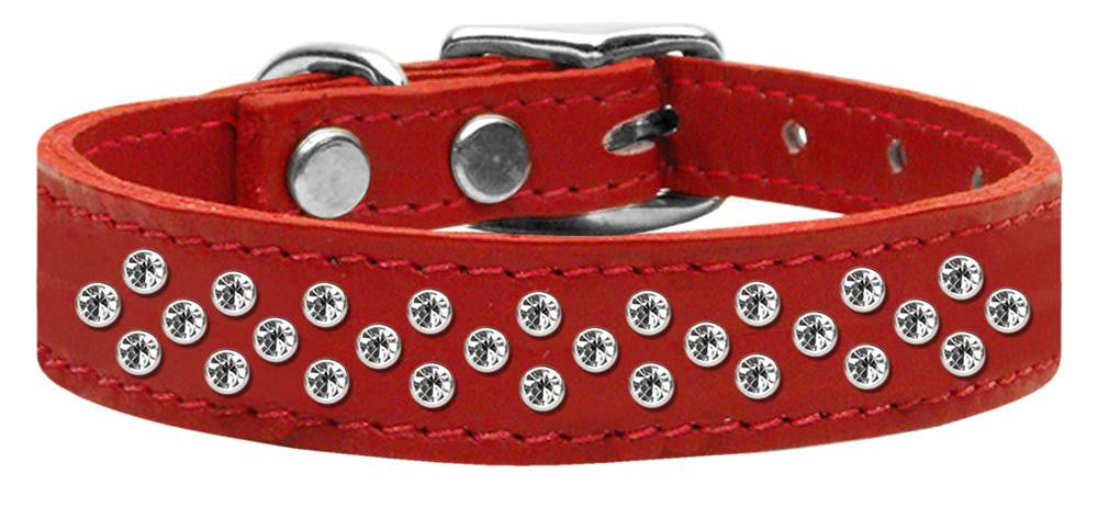 Sprinkles Clear Crystal Leather Red 16