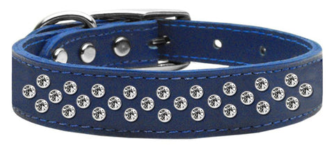 Sprinkles Clear Crystal Leather Blue 18