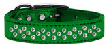 Sprinkles Clear Crystal Metallic Leather Emerald Green 16