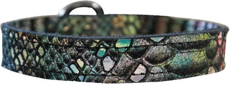 Dragon Skin Genuine Leather Dog Collar Magic Size 22