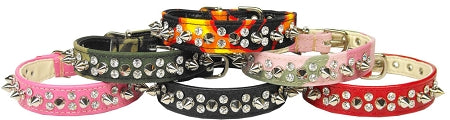 Double Crystal And Spike Collar Flame 10