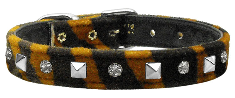 Animal Print Crystal And Pyramid Collars Tiger 10