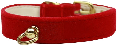 Velvet #70 Dog Collar Red Size 16