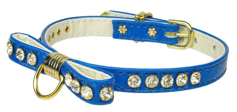 Bow Collar Blue 10