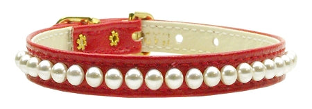 3-8" Pearl Collar Red 10