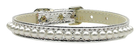 3-8" Pearl Collar Silver 12