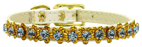 Hampton White W- Lt Blue Stones 10