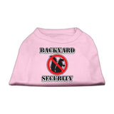 Backyard Security Screen Print Shirts Light Pink XXXL(20)