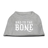 Bad to the Bone Dog Shirt Grey Sm (10)