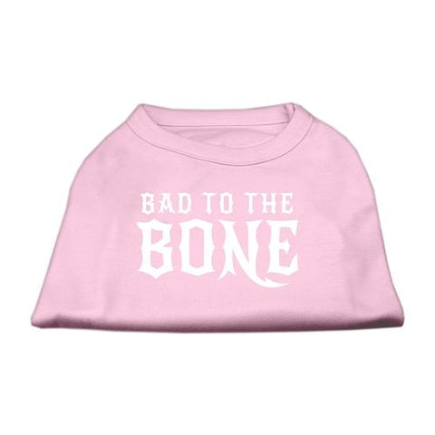 Bad to the Bone Dog Shirt Light Pink XXXL (20)