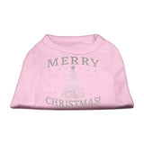 Shimmer Christmas Tree Pet Shirt Light Pink Sm (10)
