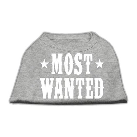 Most Wanted Screen Print Shirt Grey Lg (14)