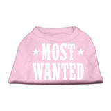 Most Wanted Screen Print Shirt Light Pink Lg (14)