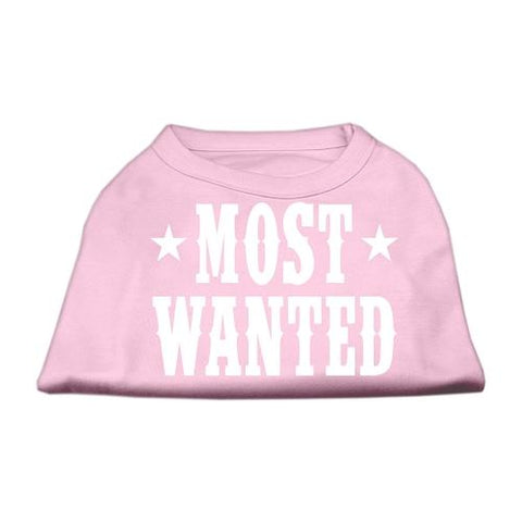 Most Wanted Screen Print Shirt Light Pink Sm (10)