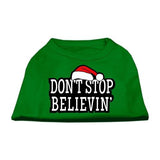 Don't Stop Believin' Screenprint Shirts Emerald Green Sm (10)