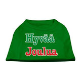 Hyvaa Joulua Screen Print Shirt Emerald Green XL (16)