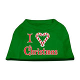 I Heart Christmas Screen Print Shirt Emerald Green Sm (10)