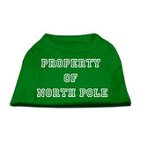 Property of North Pole Screen Print Shirts Emerald Green Sm (10)