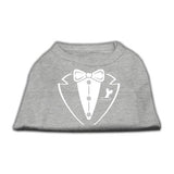 Tuxedo Screen Print Shirt Grey Lg (14)