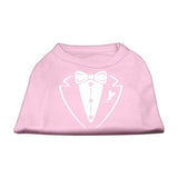 Tuxedo Screen Print Shirt Light Pink XS (8)