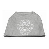 Henna Paw Screen Print Shirt Grey Sm (10)