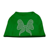 Rhinestone Bow Shirts Emerald Green XS (8)