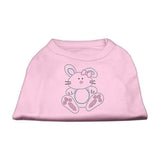 Bunny Rhinestone Dog Shirt Light Pink XS (8)