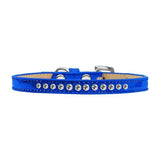 Clear Crystal Size 14 Blue Puppy Ice Cream Collar