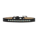 AB Crystal Size 12 Black Puppy Ice Cream Collar