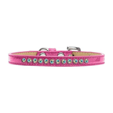 AB Crystal Size 8 Pink Puppy Ice Cream Collar