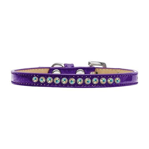 AB Crystal Size 8 Purple Puppy Ice Cream Collar