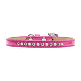 Pearl and Clear Crystal Size 8 Pink Puppy Ice Cream Collar