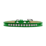 Bright Pink Crystal Size 12 Emerald Green Puppy Ice Cream Collar