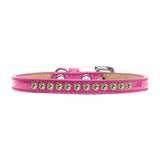 Lime Green Crystal Size 8 Pink Puppy Ice Cream Collar