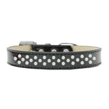 Sprinkles Ice Cream Dog Collar Pearls Size 12 Black