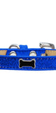 Black Bone Widget Dog Collar Blue Ice Cream Size 10