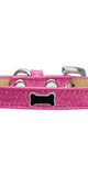 Black Bone Widget Dog Collar Pink Ice Cream Size 10