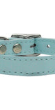 Plain Leather Collars Baby Blue 12