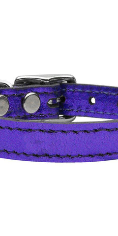 Plain Metallic Leather Metallic Purple 22