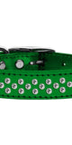 Sprinkles Clear Crystal Metallic Leather Emerald Green 16